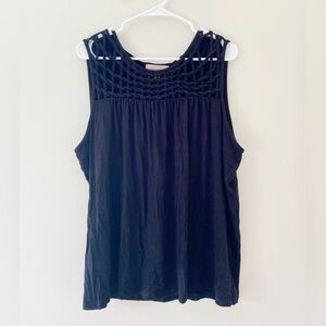 ✨3/$10✨ Philosophy Black Smocked Sleeveless Tank Top